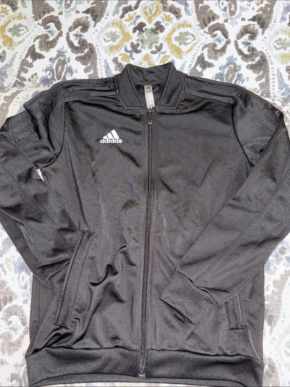 adidas Black Lightweight Full-Zip Track Jacket